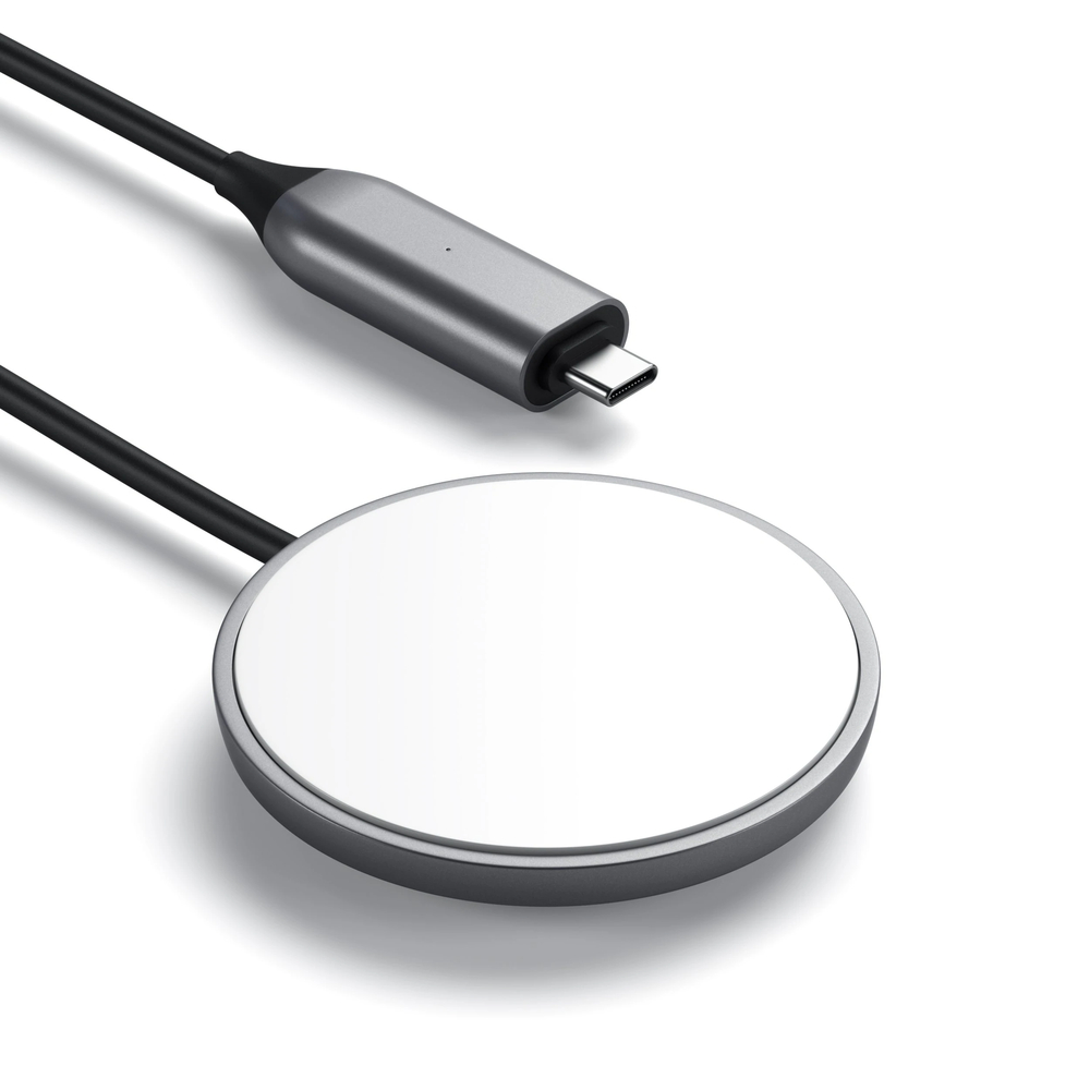 Беспроводное зарядное устройство Satechi Magnetic Wireless Charging Cable. Интерфейс Type-C